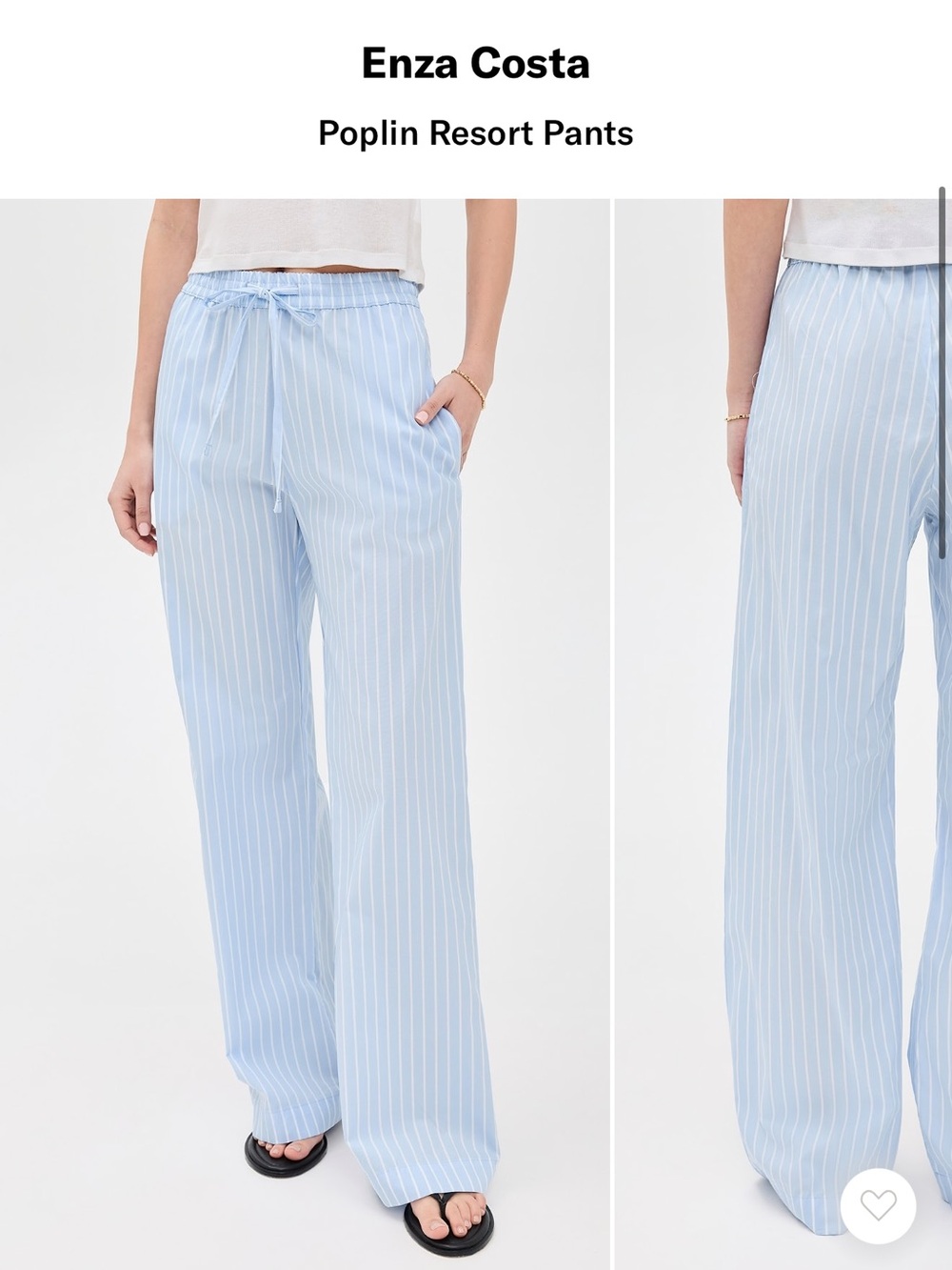 Enza Costa Resort Poplin Pants 0